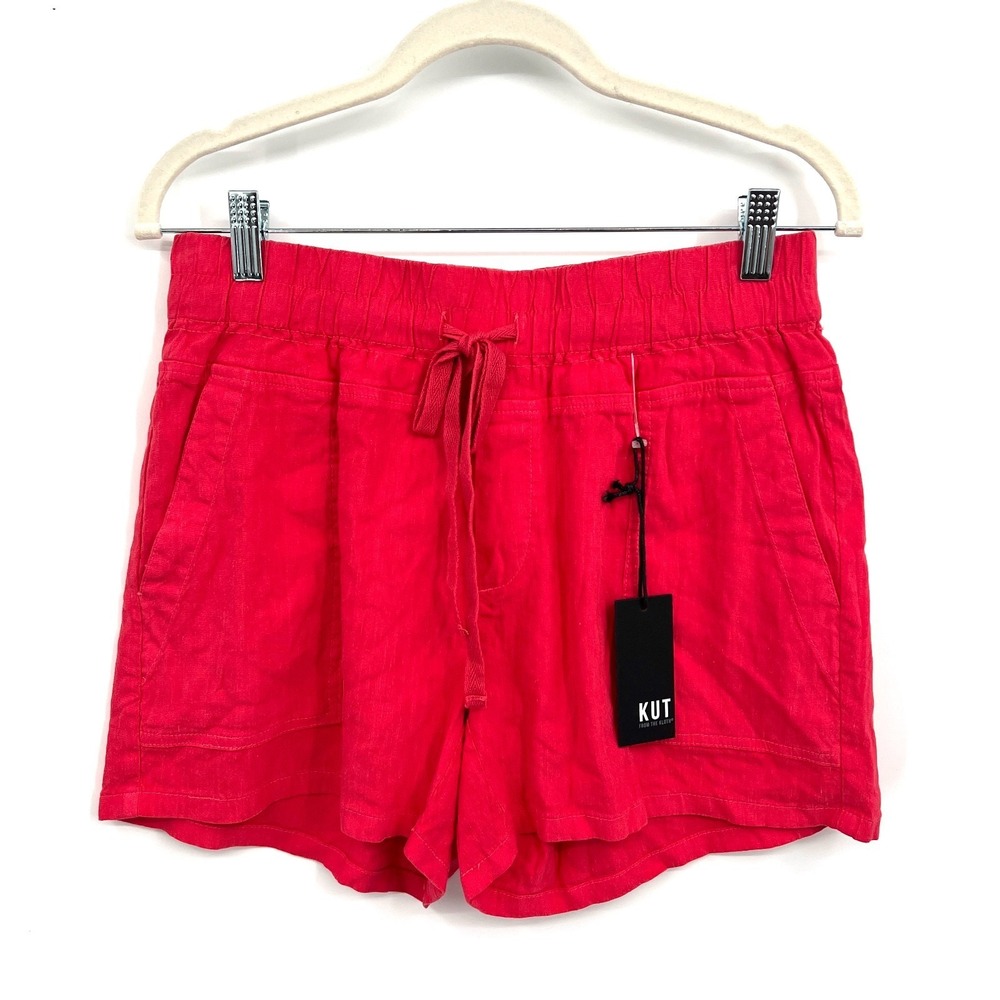 NEW Kut from the Kloth Katana drawstring shorts watermelon casual SAMPLE S